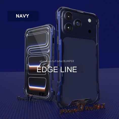 (สินค้าจากญี่ปุ่น) Alumania EDGE LINE-BUMPER for iPhone 17 Pro Max / 17 Pro / 16 Pro Max / 16 Pro